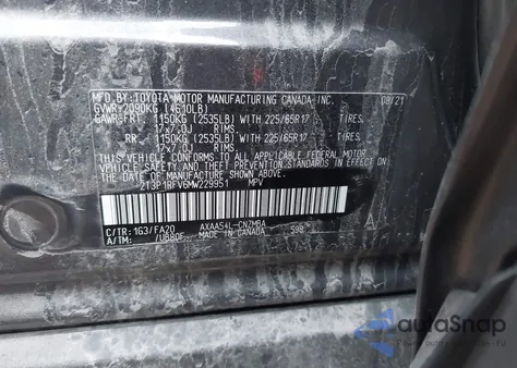 2021 Toyota Rav4 Xle from USA, damaged, VIN 2T3P1RFV6MW229951